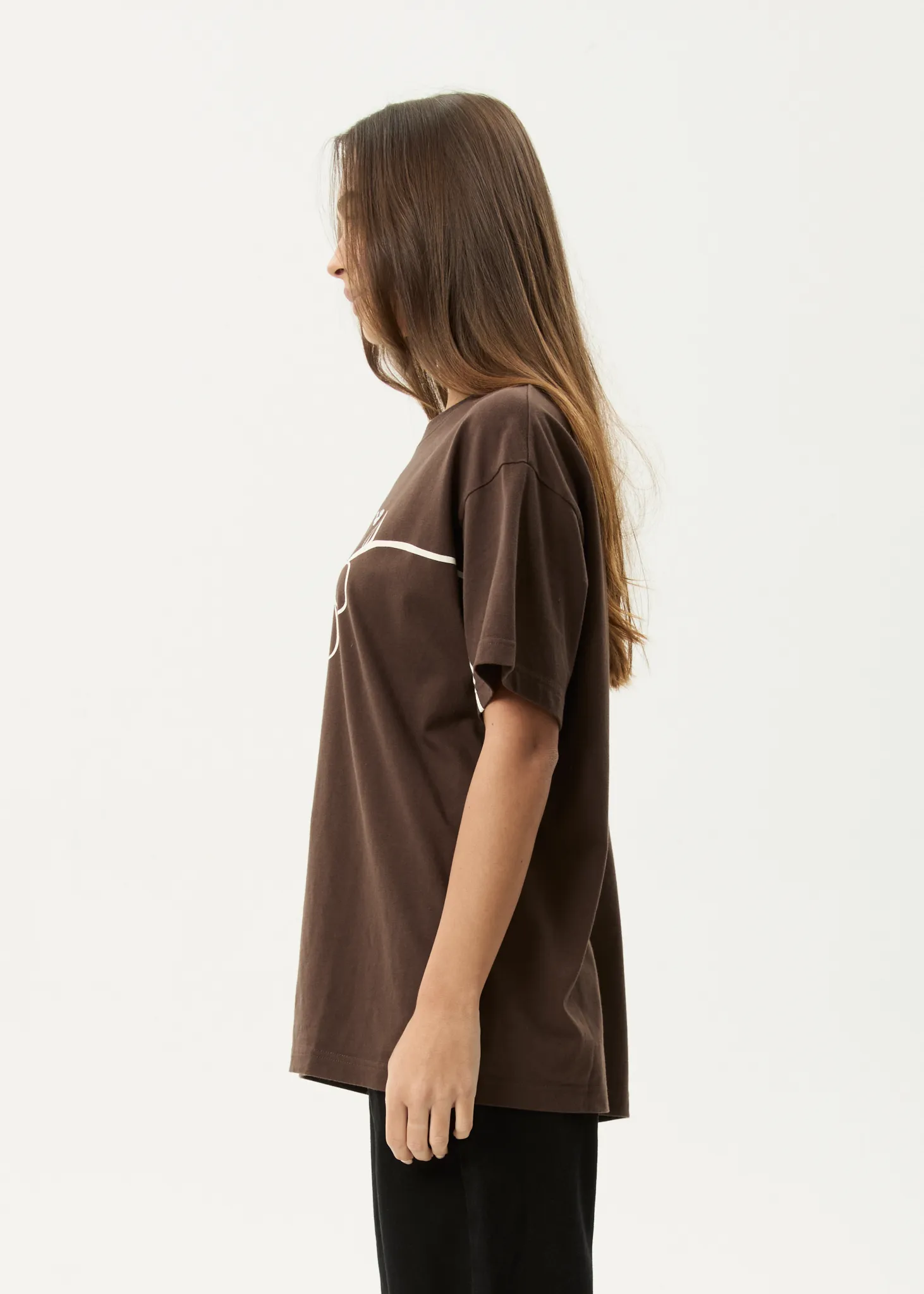 AFENDS Womens Tranquil - Oversized Tee - Coffee sold by Afends product image thumbnail 4