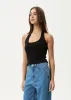 AFENDS Womens Basis - Rib Halter - Black sold by Afends