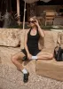 AFENDS Womens Basis - Rib Halter - Black sold by Afends