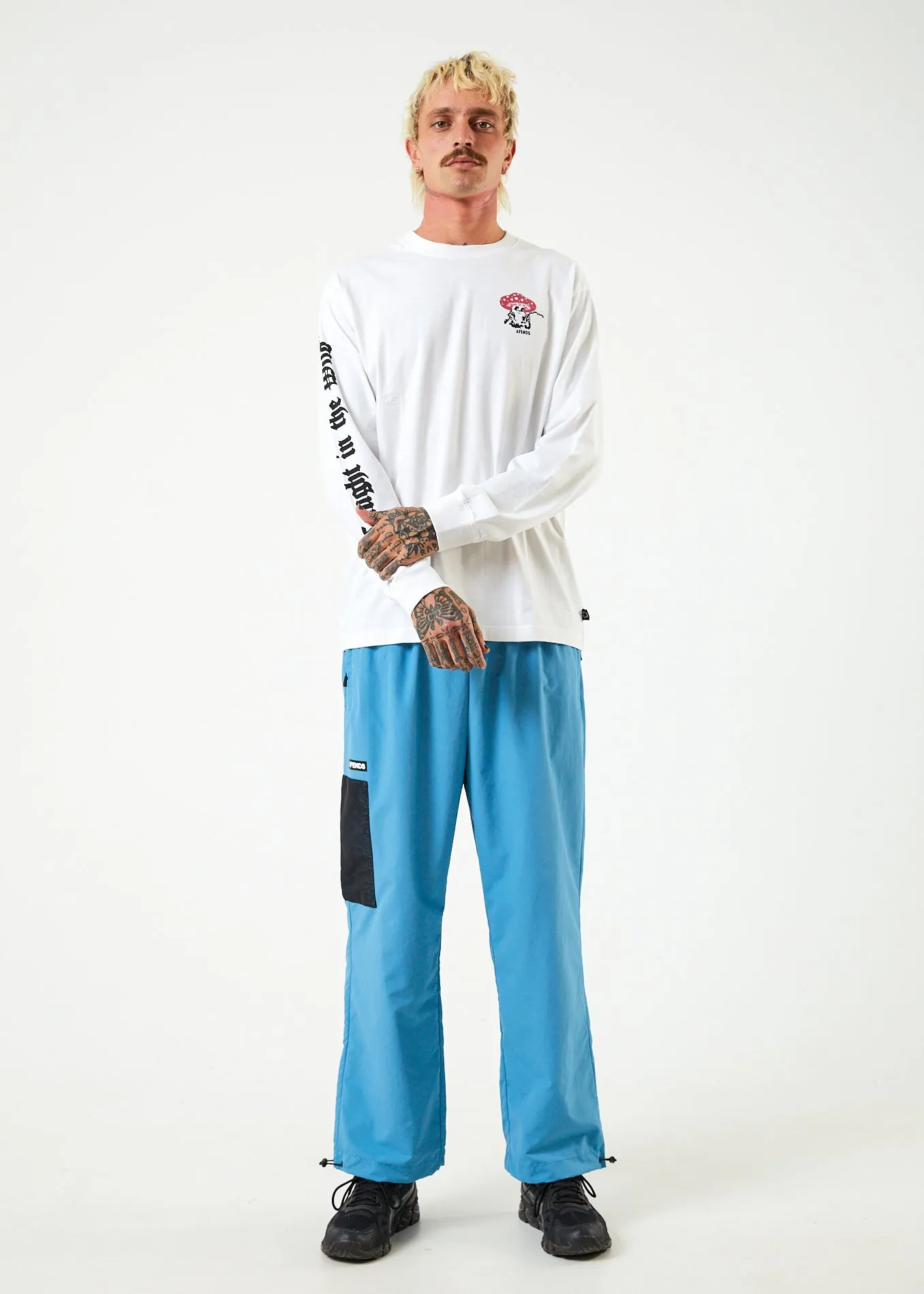 AFENDS Mens Caught In The Wild - Long Sleeve Graphic T-Shirt - White sold by Afends product image thumbnail 3