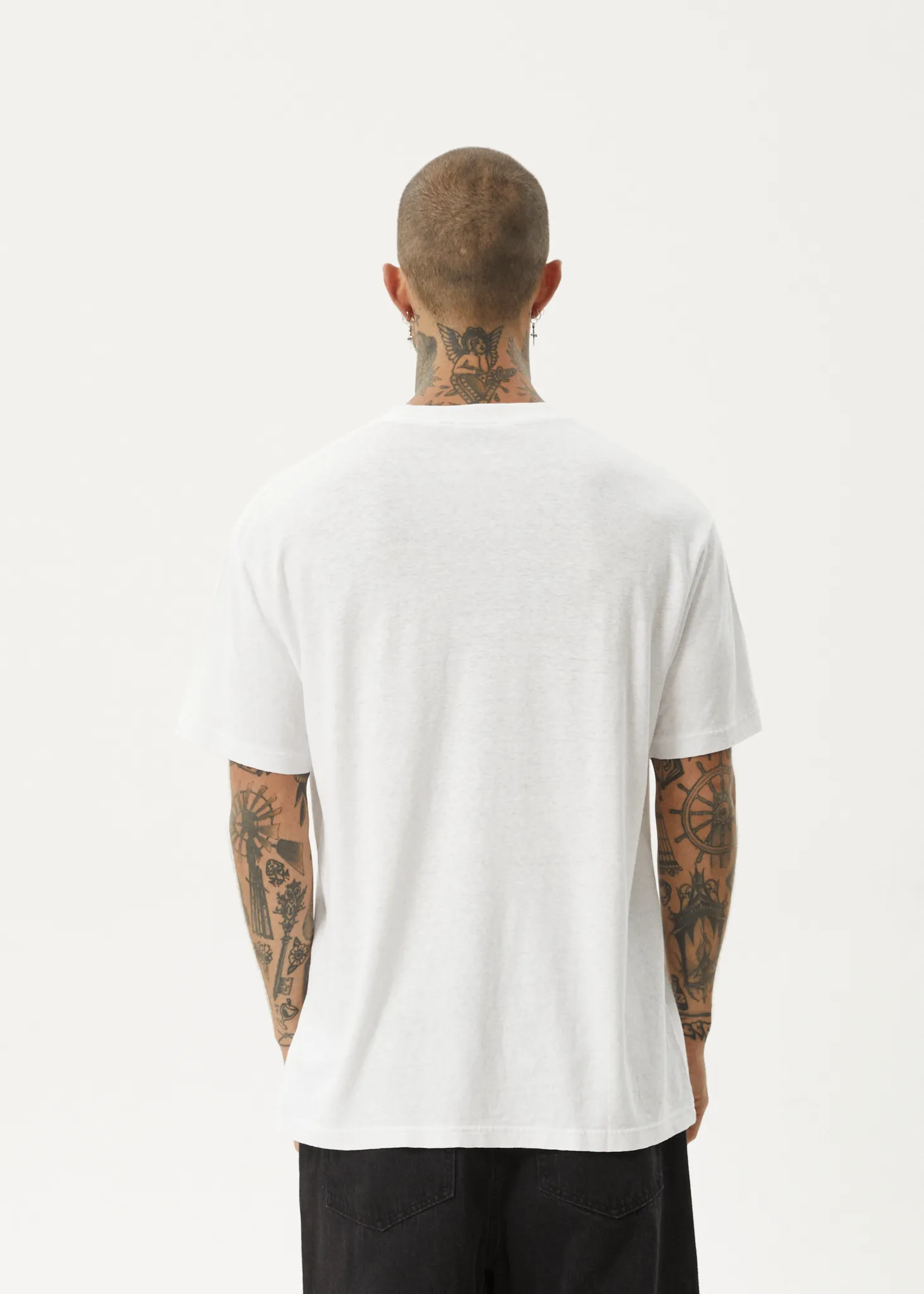 AFENDS Mens Staple - Boxy Tee - White / Black sold by Afends product image thumbnail 5