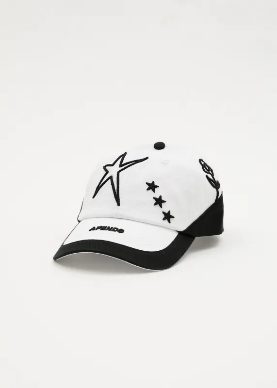 AFENDS Womens Games - Panelled Cap - White / Black sold by Afends