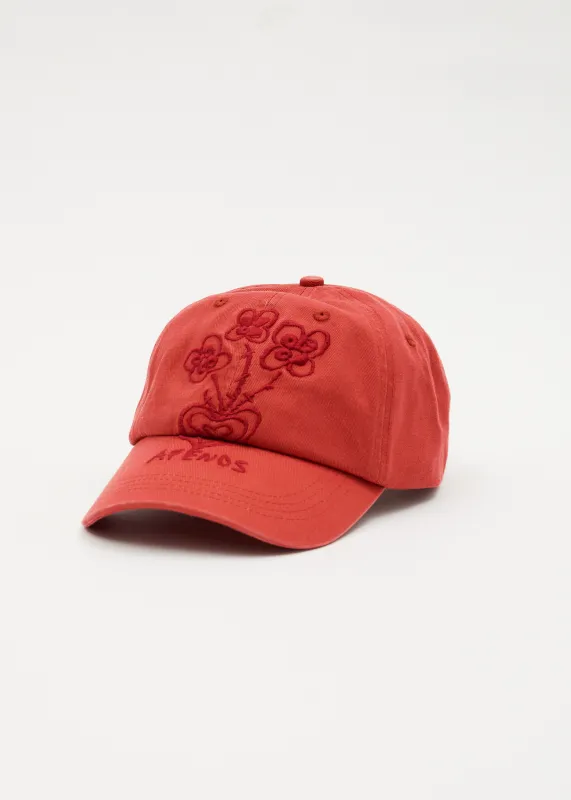 AFENDS Womens Maisie - Panelled Cap - Red Rum sold by Afends