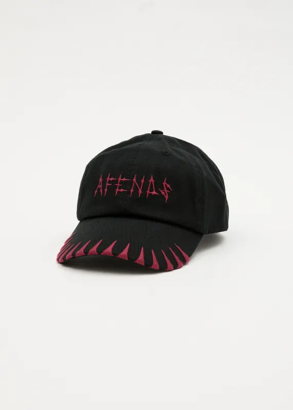 AFENDS Mens Spinal - Six Panel Cap - Black sold by Afends