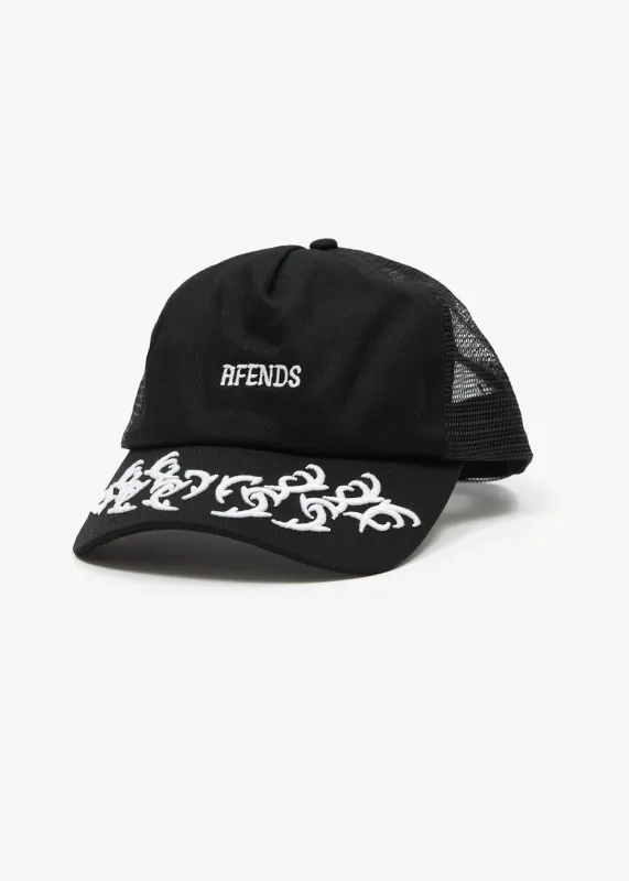 AFENDS Mens My Tribe - Trucker Cap - Black sold by Afends