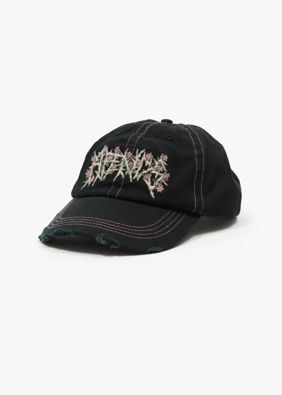 AFENDS Mens Heavy Petal - Five Panel Cap - Black made by Afends