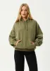 AFENDS Mens Genesis - Boxy Hoodie - Military sold by Afends