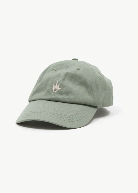 AFENDS Mens Core - Six Panel Cap - Oil Green sold by Afends