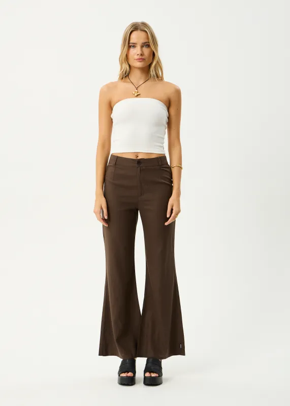 AFENDS Womens Birkin - Flares - Coffee sold by Afends