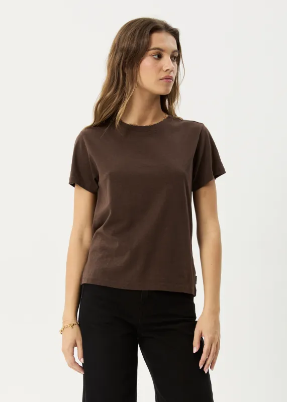 AFENDS Womens Eden - Regular Tee - Coffee sold by Afends