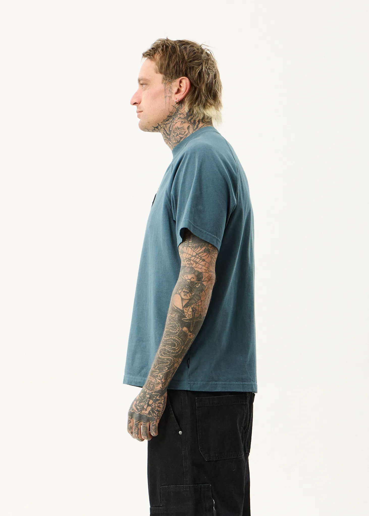 AFENDS Mens Bats - Raglan Boxy Tee - Fuel sold by Afends product image thumbnail 4