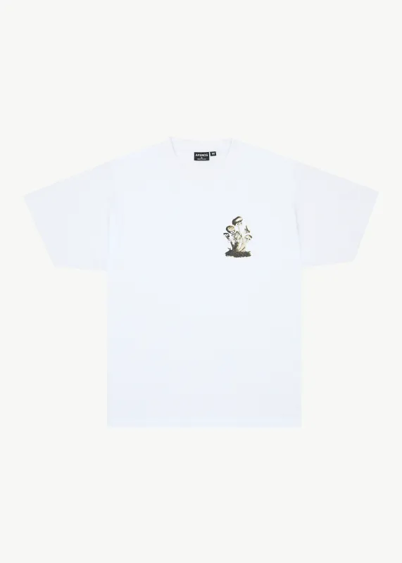 AFENDS Mens We Are Fam - Heavyweight Boxy Tee - White made by Afends