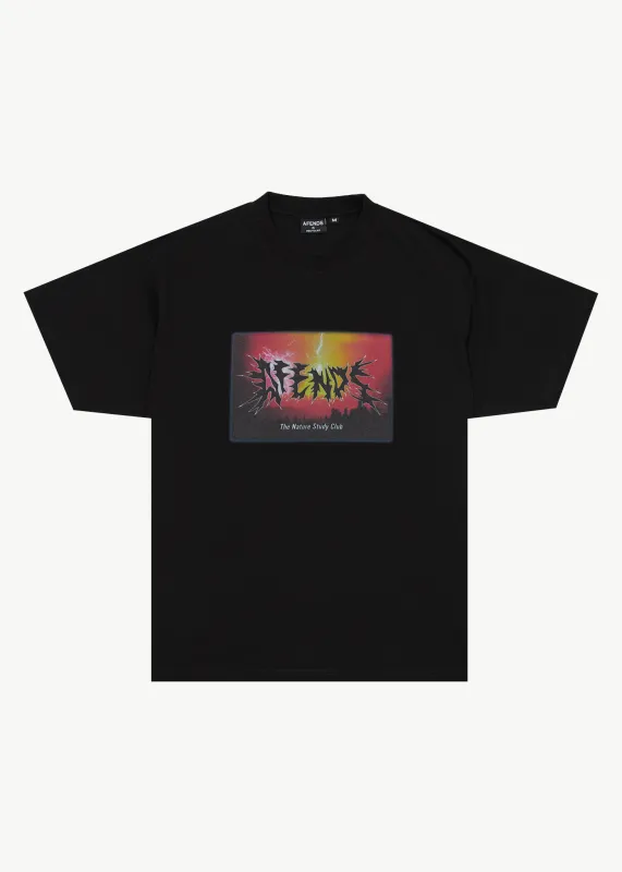 AFENDS Mens Study Club - Boxy Tee - Black sold by Afends