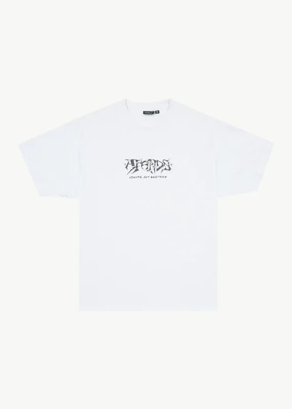 AFENDS Mens Horsey - Boxy Tee - White sold by Afends
