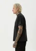 AFENDS Mens Horsey - Boxy Tee - Stone Black sold by Afends
