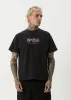 AFENDS Mens Horsey - Boxy Tee - Stone Black sold by Afends