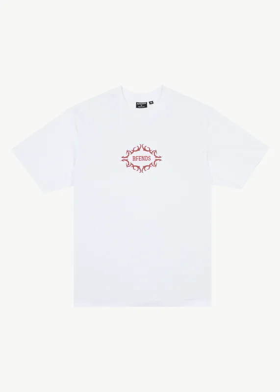 AFENDS Mens My Tribe - Heavyweight Retro Tee - White made by Afends