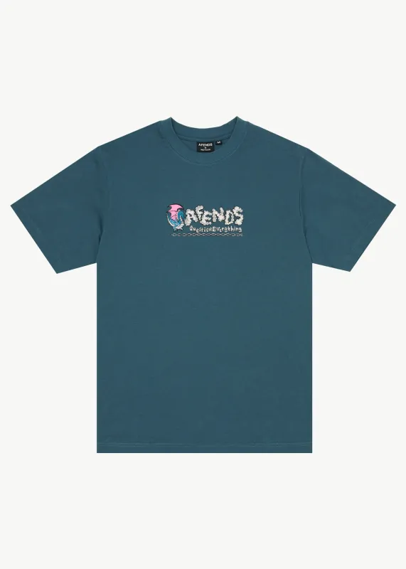 AFENDS Mens Huffenpuff - Retro Tee - Fuel sold by Afends