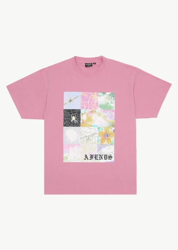 AFENDS Mens Sadworld - Heavyweight Boxy Tee - Washed Marrakesh sold by Afends