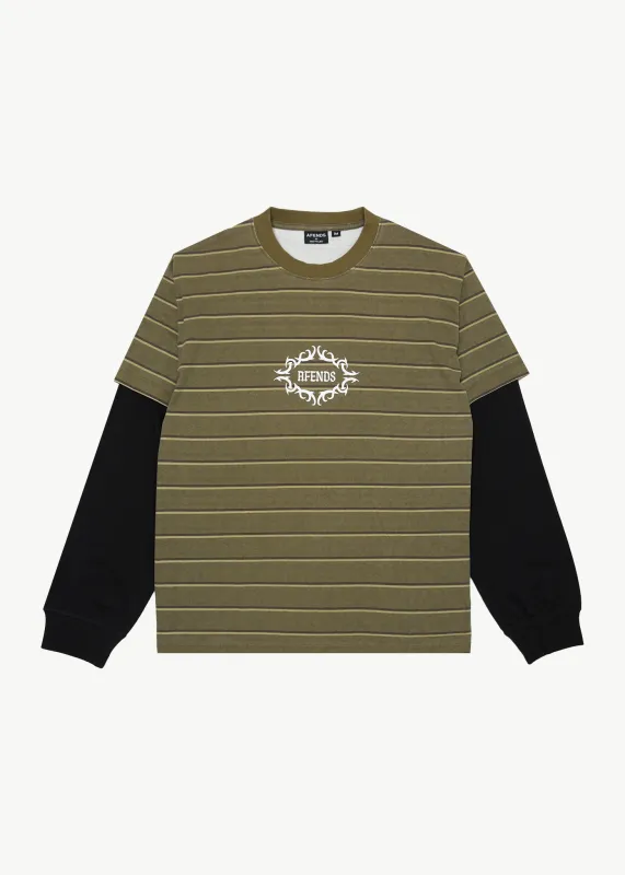 AFENDS Mens My Tribe - Layered Boxy Tee - Boa made by Afends