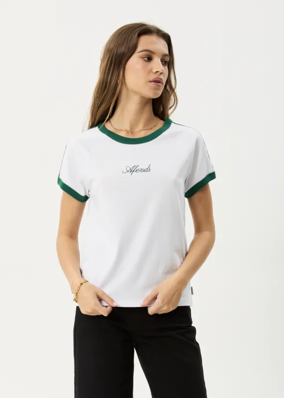AFENDS Womens Games - Regular Tee - White sold by Afends