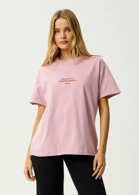 AFENDS Womens Fatigued - Oversized Tee - Marrakesh sold by Afends