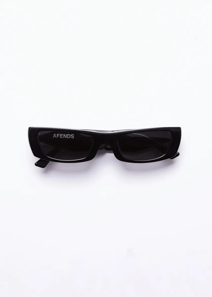 AFENDS Unisex Jet Fuel - Sunglasses - Gloss Black sold by Afends