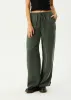 AFENDS Womens Gerry - Cupro Pant - Deep Green sold by Afends