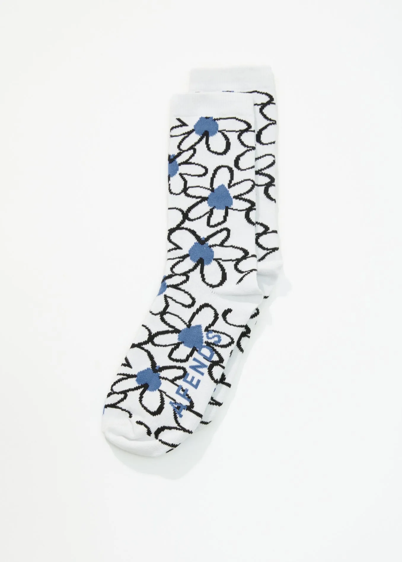 AFENDS Unisex Waterfall - Crew Socks - Arctic sold by Afends product image thumbnail 3