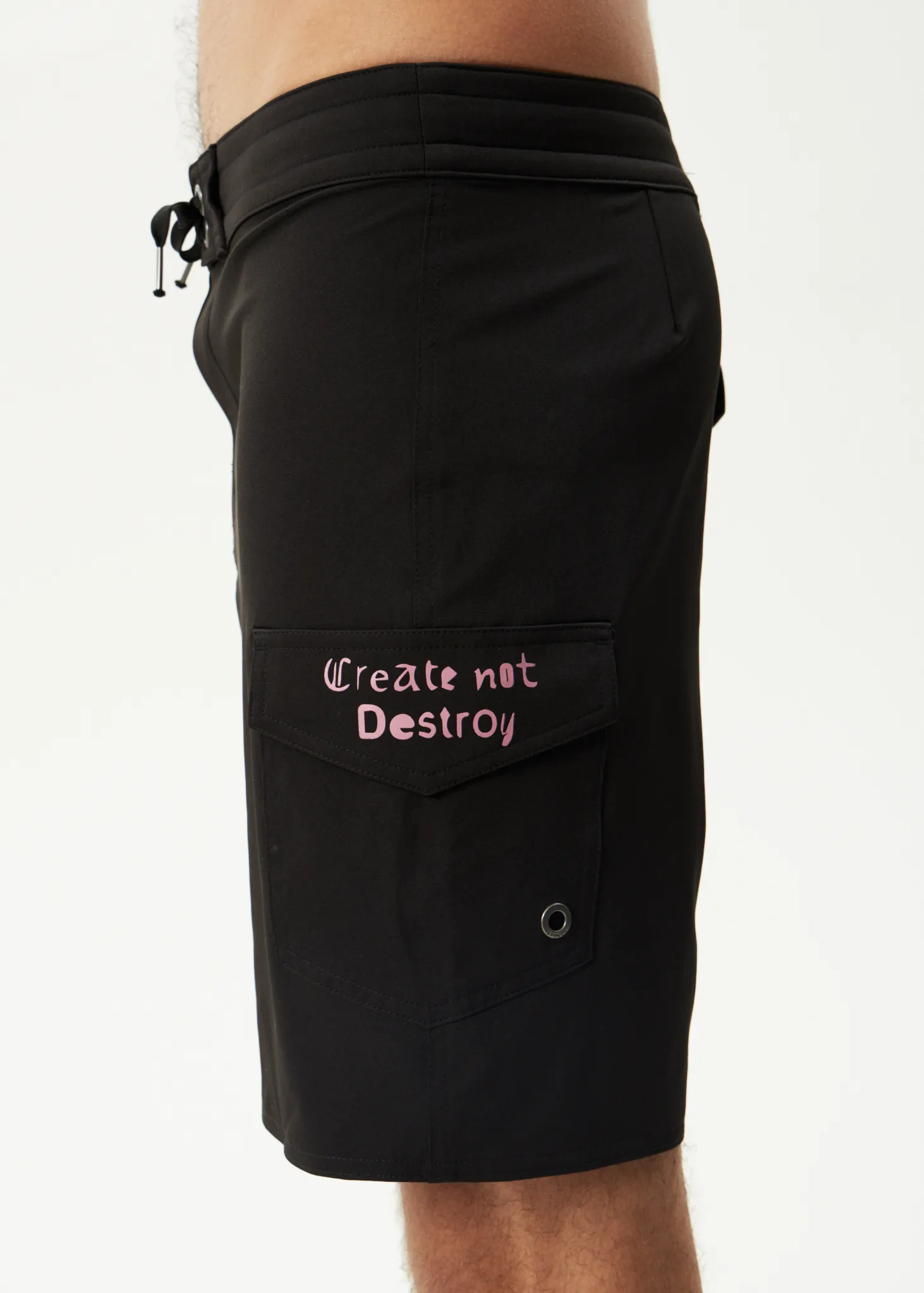 AFENDS Mens Mix Up - Surf Related V2 Boardshort 18" - Black sold by Afends product image thumbnail 4