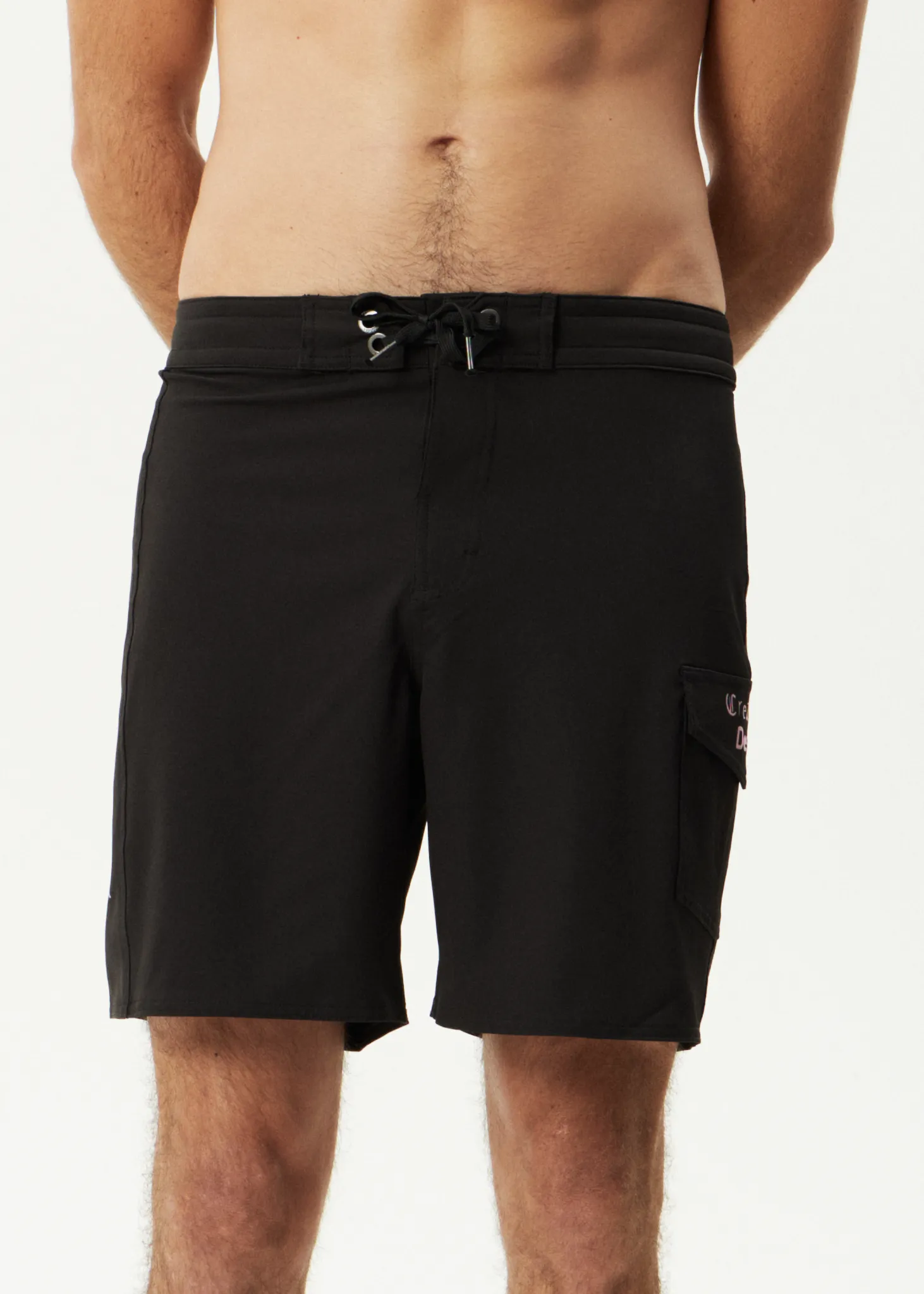 AFENDS Mens Mix Up - Surf Related V2 Boardshort 18" - Black sold by Afends product image thumbnail 2