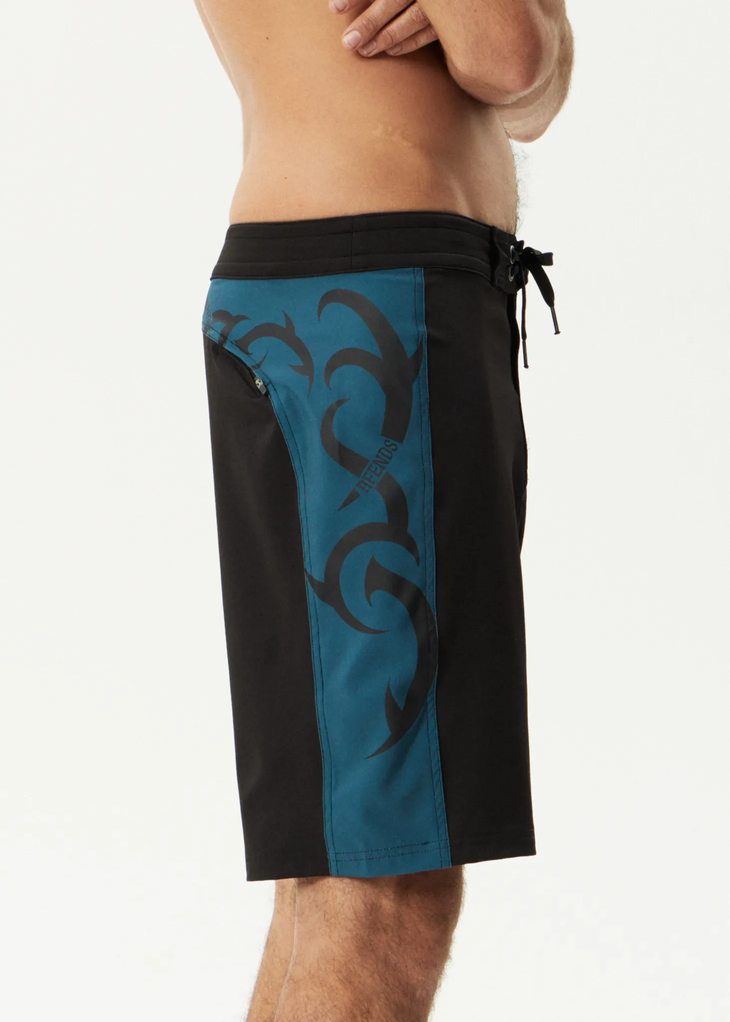 AFENDS Mens My Tribe - Surf Related V2 Boardshort 20" - Black sold by Afends product image thumbnail 4