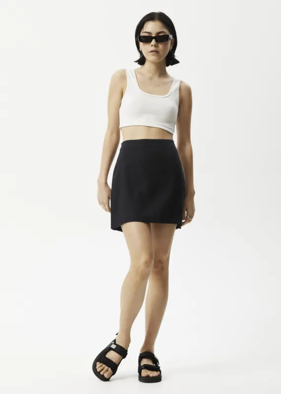 AFENDS Womens Mariah - Mini Skirt - Black sold by Afends