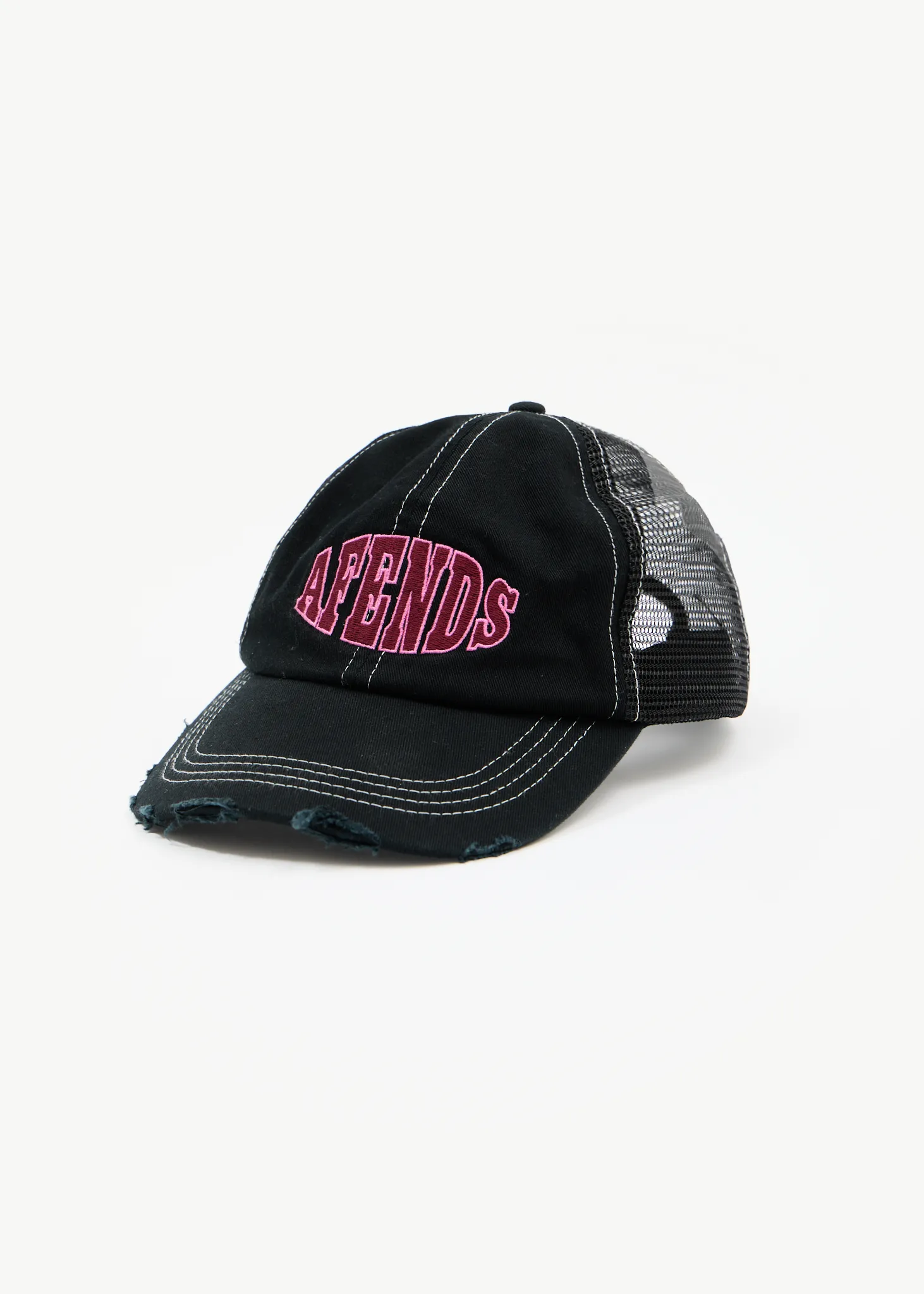 AFENDS Mens Arch - Six Panel Mesh Cap - Black sold by Afends product image thumbnail 2