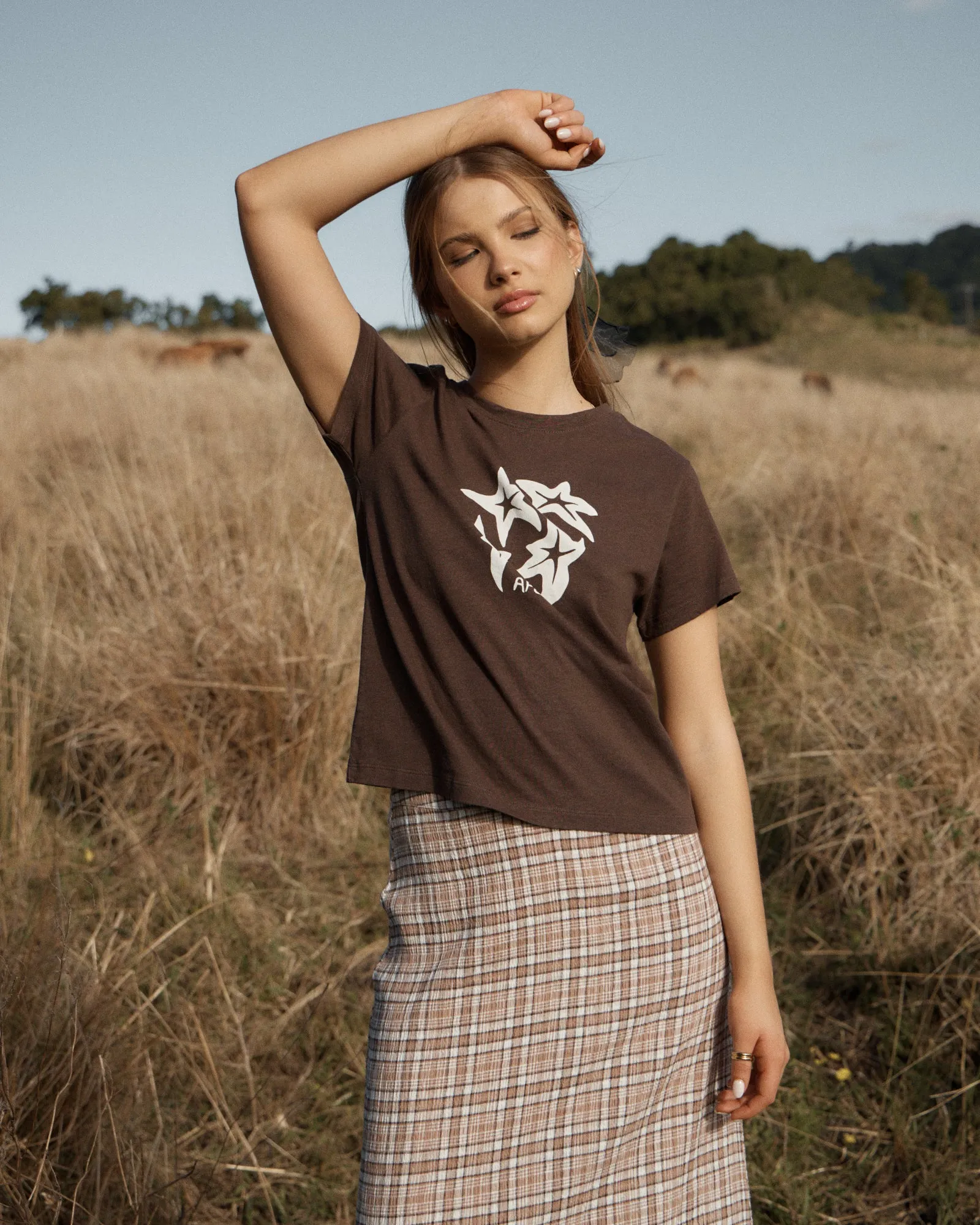 AFENDS Womens Anjuna - Regular Tee - Coffee sold by Afends product image thumbnail 2