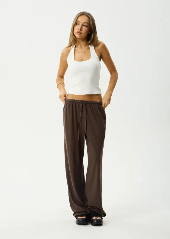 AFENDS Womens Jones - Pant - Coffee sold by Afends