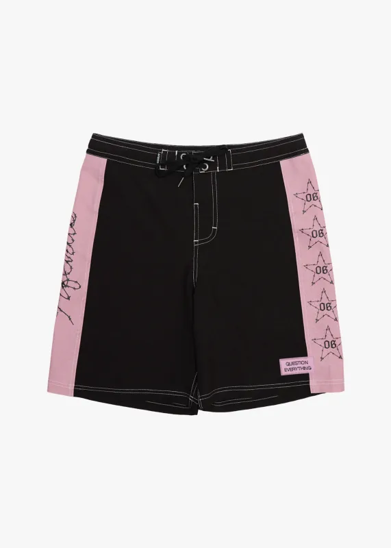 AFENDS Mens Valentine - Surf Related Boardshort 19" - Black sold by Afends