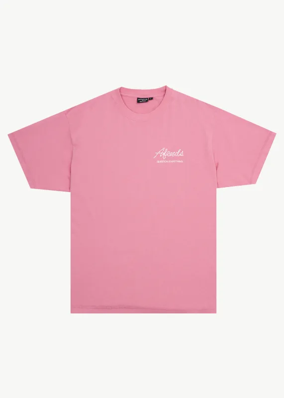 AFENDS Mens Valentine - Heavyweight Boxy Tee - Washed Marrakesh sold by Afends