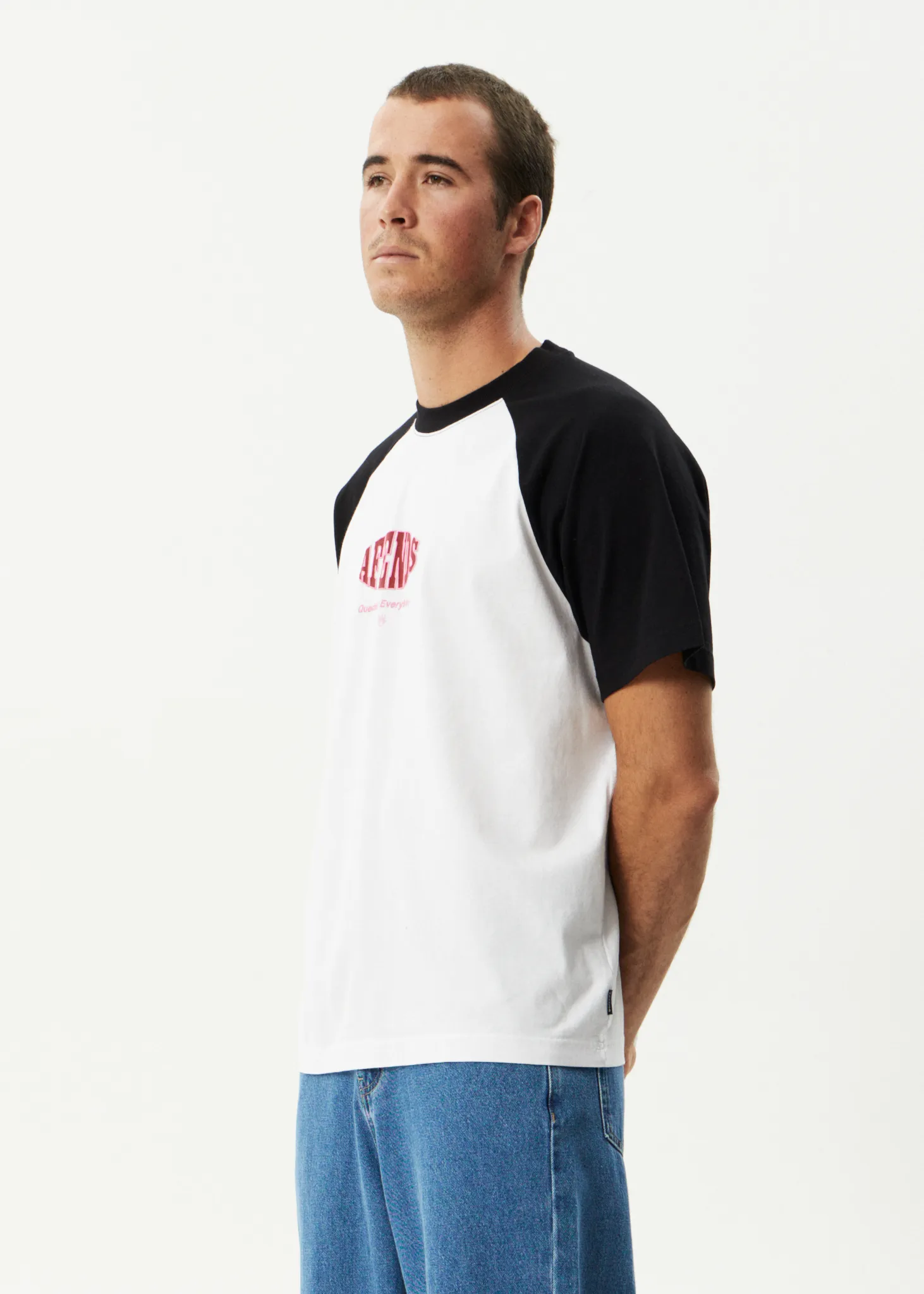 AFENDS Mens Arch - Raglan Tee - White sold by Afends product image thumbnail 3