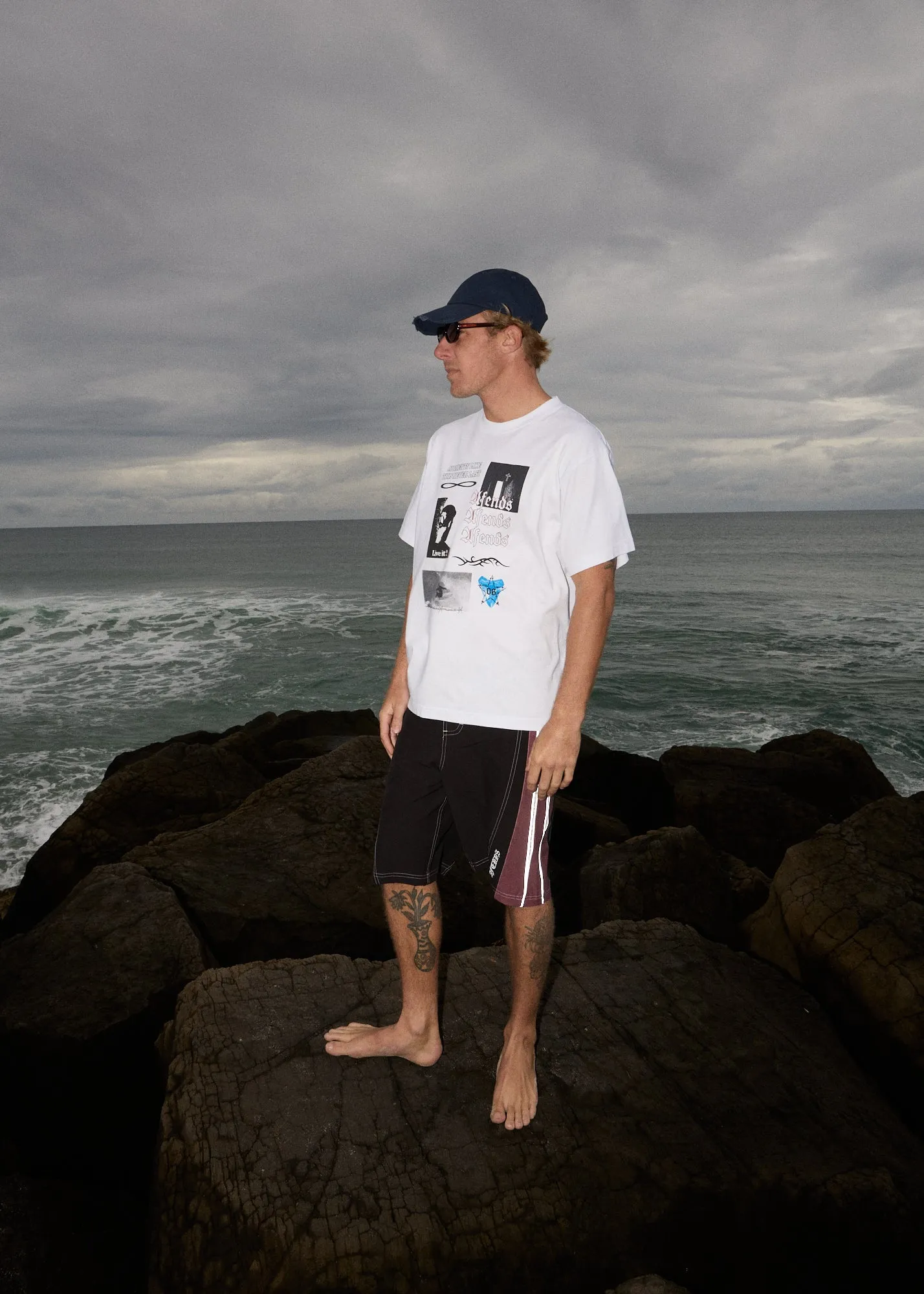 AFENDS Mens Never Last - Heavyweight Boxy Tee - White sold by Afends product image thumbnail 5