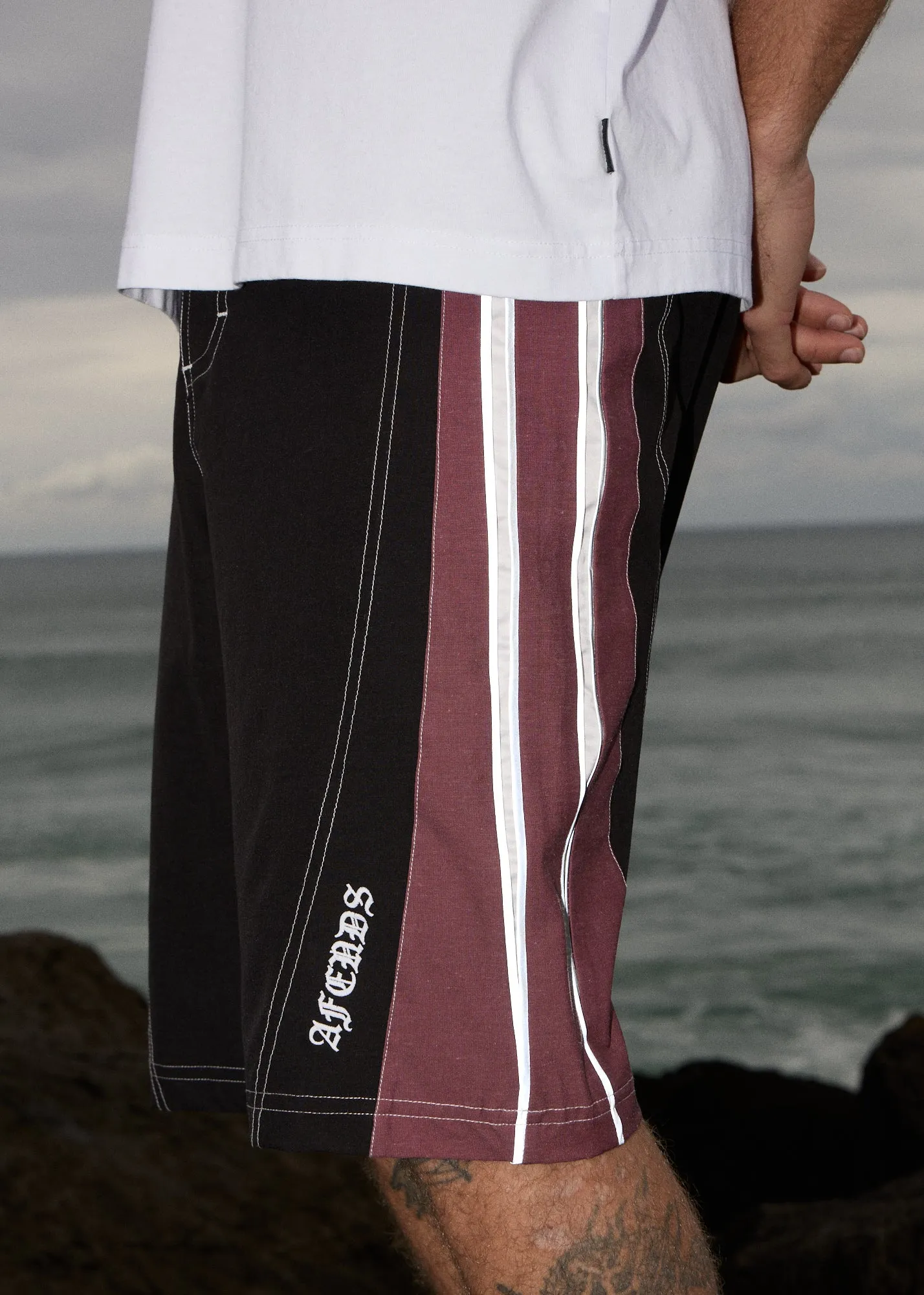AFENDS Mens Forum - Surf Related Boardshort 22" - Burgundy sold by Afends product image thumbnail 2
