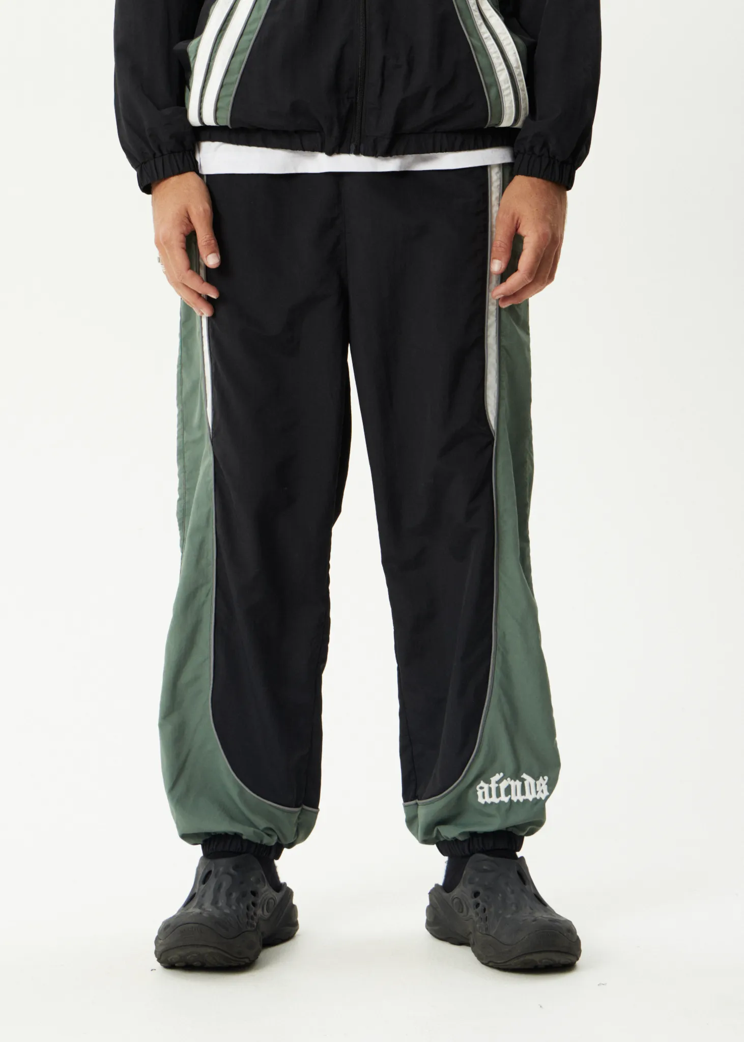 AFENDS Mens Sporting - Panelled Track Pant - Black sold by Afends product image thumbnail 3