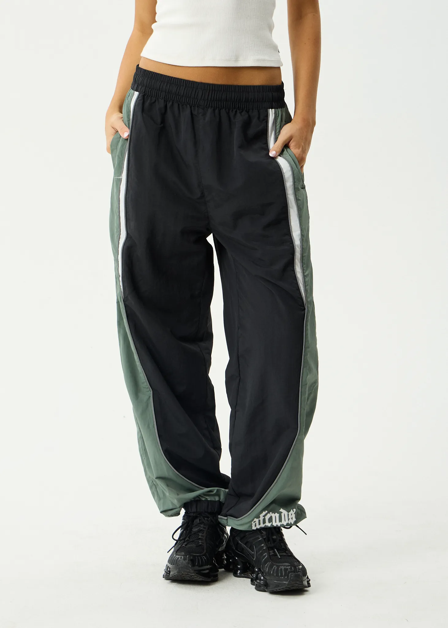 AFENDS Mens Sporting - Panelled Track Pant - Black sold by Afends product image thumbnail 4