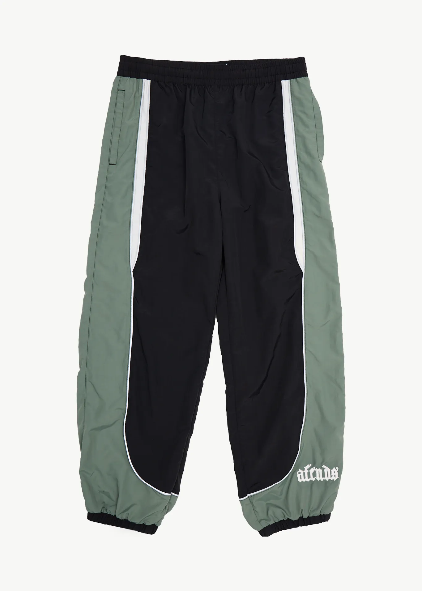 AFENDS Mens Sporting - Panelled Track Pant - Black sold by Afends