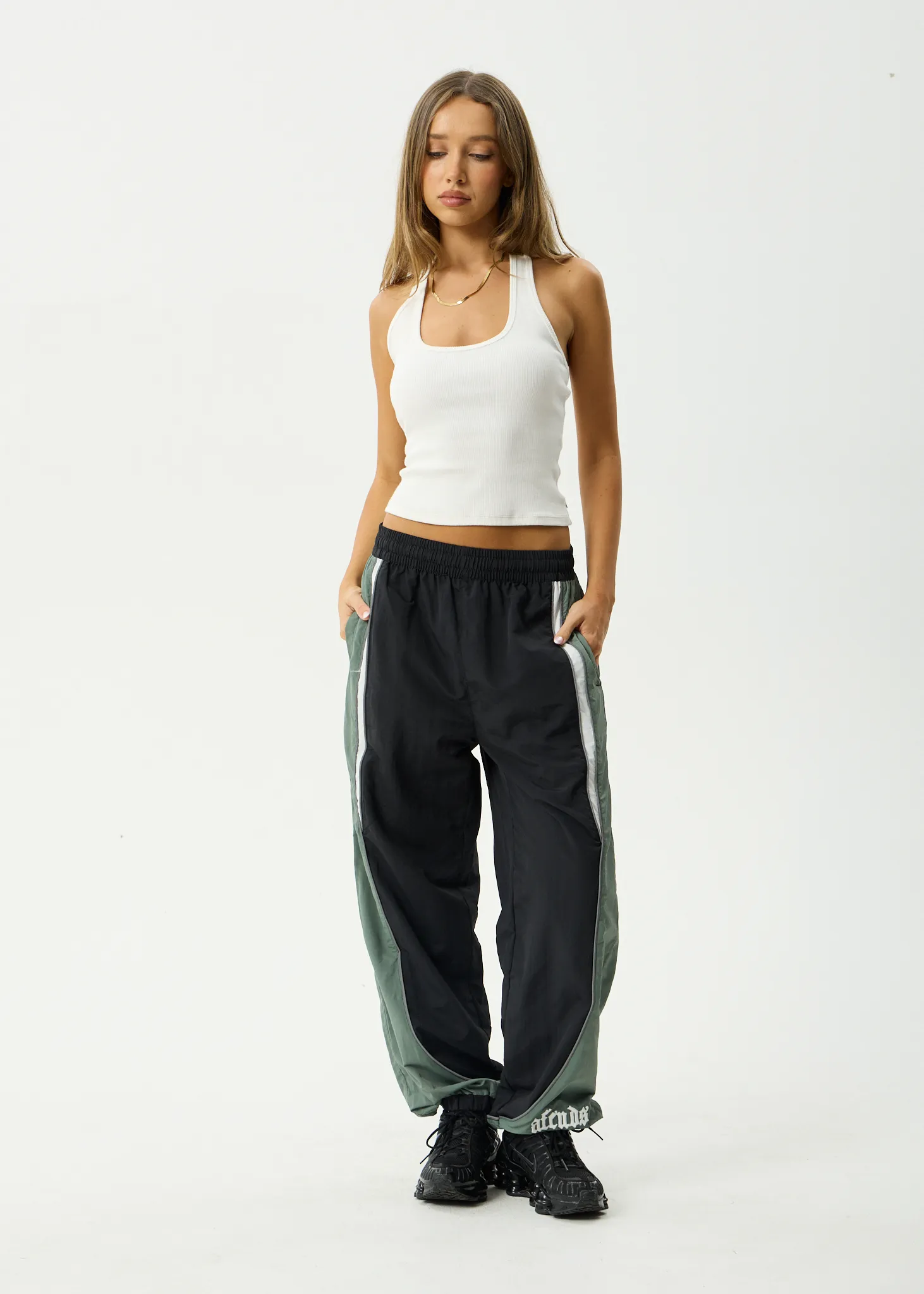 AFENDS Mens Sporting - Panelled Track Pant - Black sold by Afends product image thumbnail 2