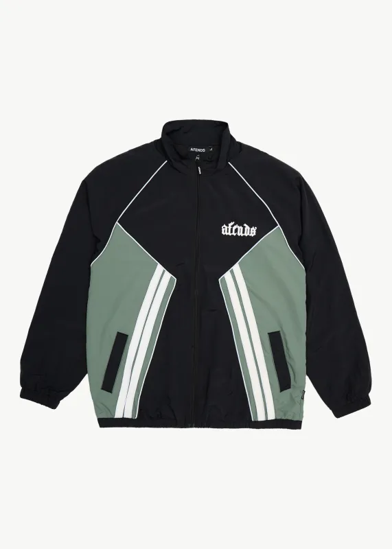 AFENDS Mens Sporting - Sports Spray Jacket - Black sold by Afends