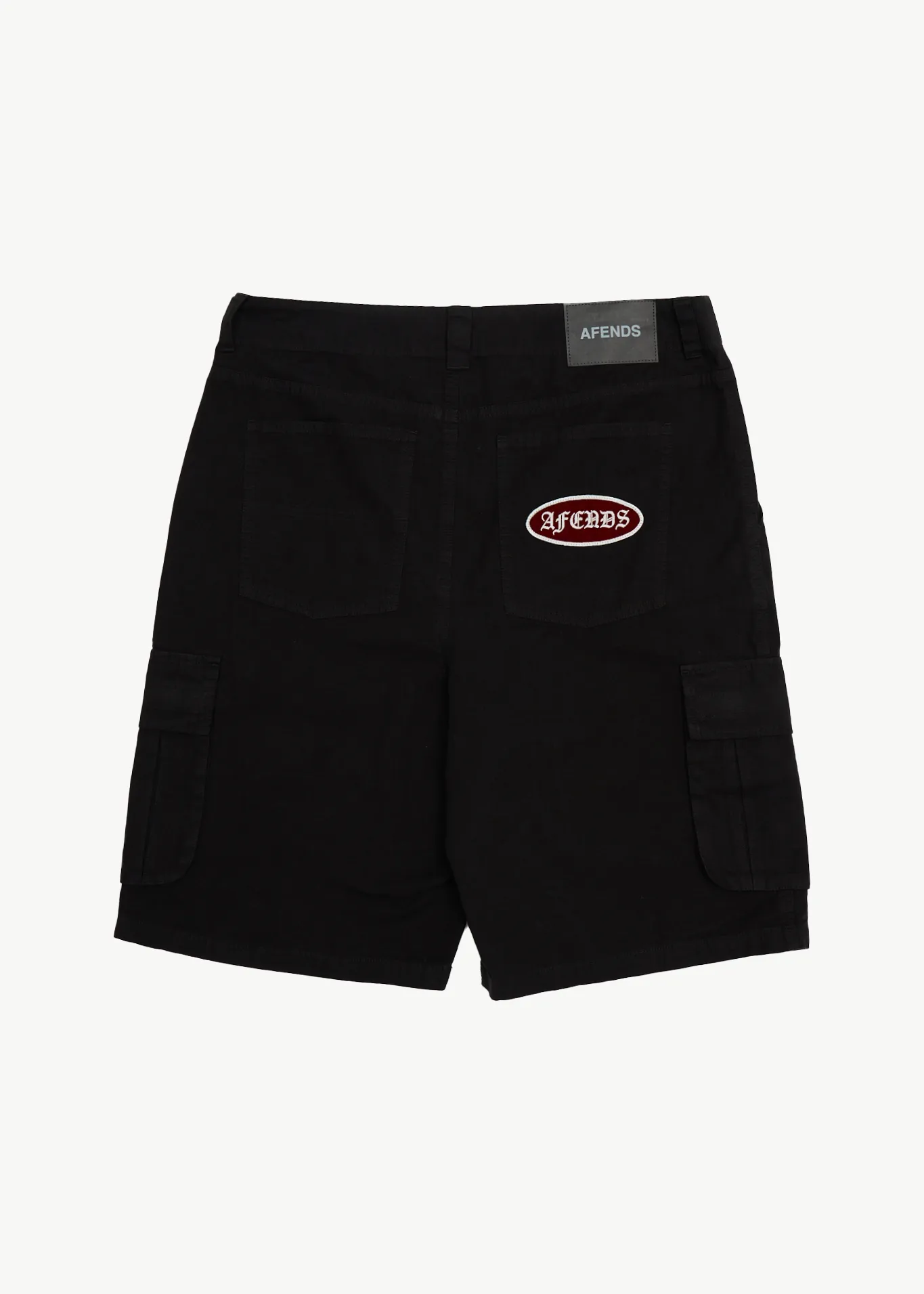 AFENDS Mens Summit - Pleated Cargo Short 22" - Washed Black sold by Afends product image thumbnail 2