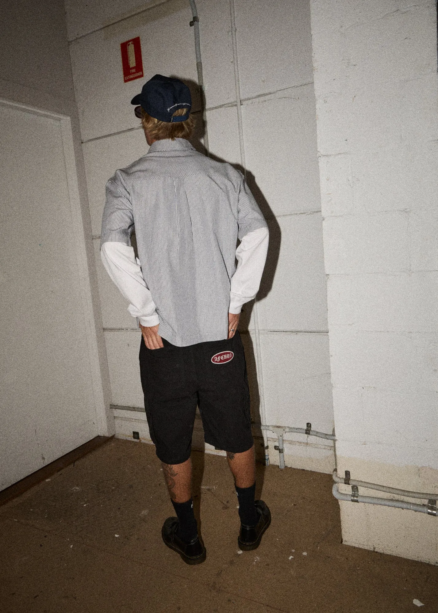 AFENDS Mens Summit - Pleated Cargo Short 22" - Washed Black sold by Afends product image thumbnail 3