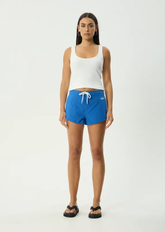 AFENDS Womens Tahlia - Boardshorts - Marina sold by Afends