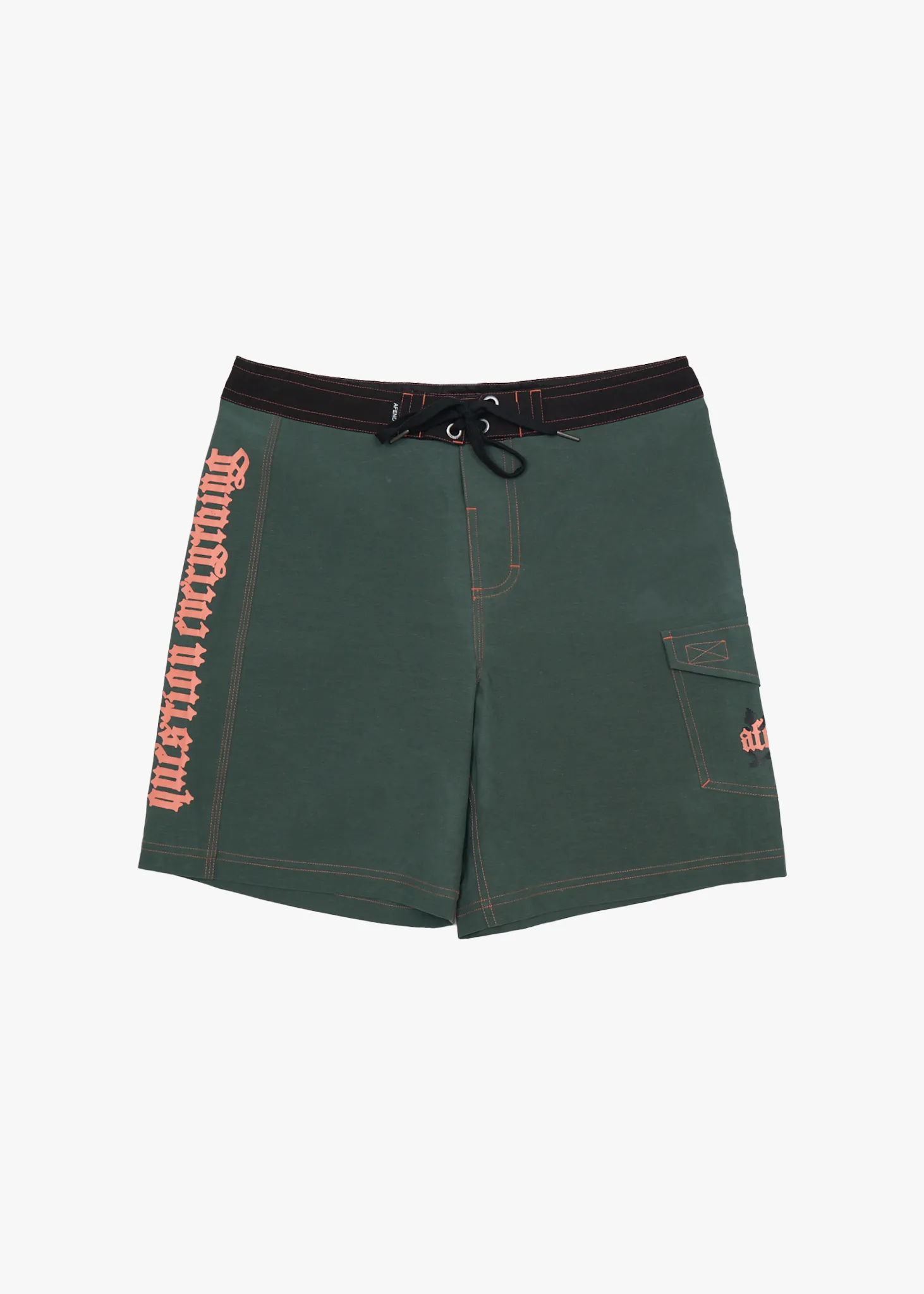 AFENDS Mens Petal - Surf Related V2 Boardshort 18" - Pine sold by Afends